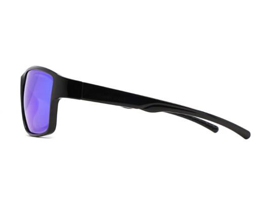 Sunglasses Red Bull Spect - Chess-04P Shiny Black / Smoke / Purple-Green Mirror