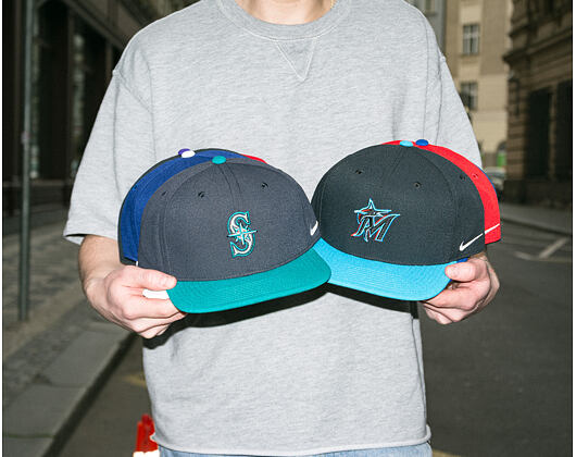 Cap Nike - Dri-Fit Pro - Miami Marlins - Black 00A/Light Current Blue