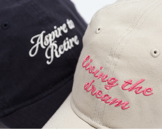 Womens Cap New Era - Branded Slogan 9TWENTY - Stone / Pink