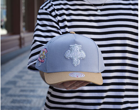 Cap Mitchell & Ness  - NHL Frosted Peak - Pro Pinch Snapback - Florida Panthers - Blue/Green