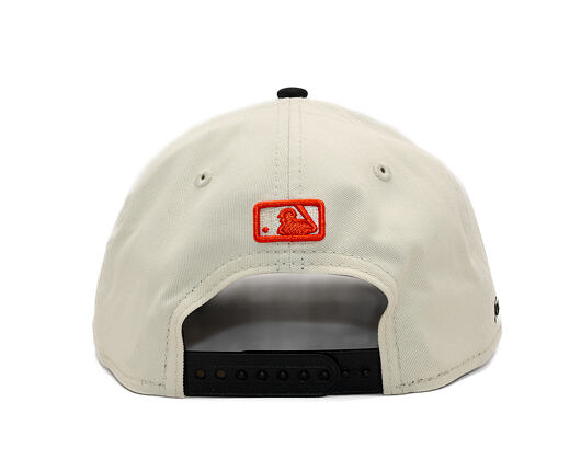 Cap New Era - MLB Side Script 9FORTY M-CROWN - NY Mets - Cream / Black