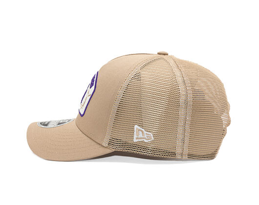 Cap New Era - NBA Felt Patch 9FORTY M-CROWN A-Frame Trucker - LA Lakers - Camel