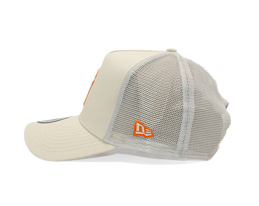 Cap New Era - MLB Outline 9FORTY A-Frame Trucker - NY Yankees - Cream / Orange