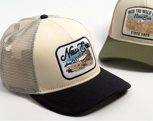 Cap New Era - Branded Wild West Patch 9FORTY M-CROWN A-Frame Trucker - Cream / Navy