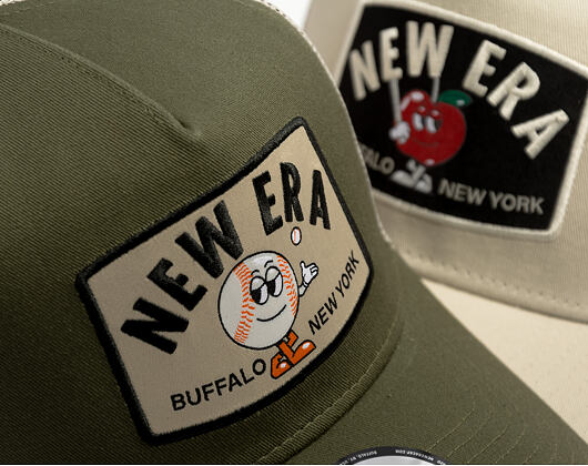 Cap New Era - Branded Summer Patch 9FORTY A-Frame Trucker - New Olive