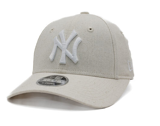 Kids Cap New Era - MLB Linen 9FORTY M-CROWN - NY Yankees - Stone / White