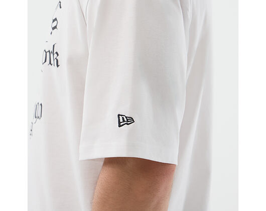Tee New Era - Branded Oversized Graphic Tee - White