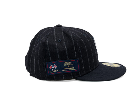 Cap New Era - MLB Moon Cooperstown 59FIFTY - Colorado Rockies - White And Navy Pinstripe