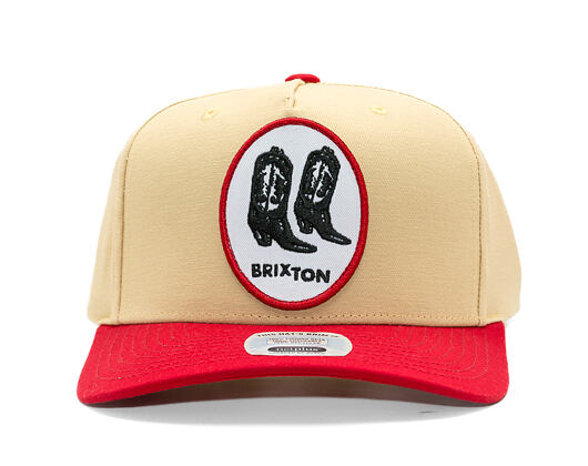 Cap Brixton - Two Boots C Np Mp Snapback - Celestial Yellow/Red