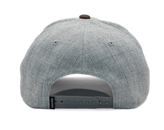 Cap Brixton - Crest C Mp Snapback - Heather Grey/Pinecone Brown
