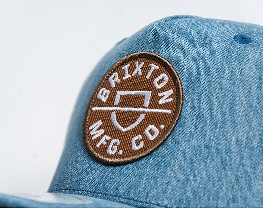 Cap Brixton - Crest C Mp Snapback - Medium Rinse Denim
