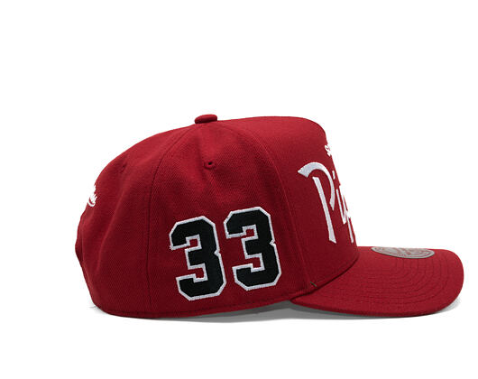Cap Mitchell & Ness - Player Script Hwc - NBA - Chicago Bulls - Scottie Pippen - Red