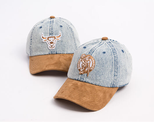 Cap Mitchell & Ness - Den Suede Strapback - NBA - Boston Celtics - Blue