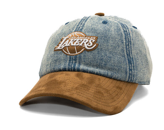Cap Mitchell & Ness - Den Suede Strapback - NBA - Los Angeles Lakers - Blue
