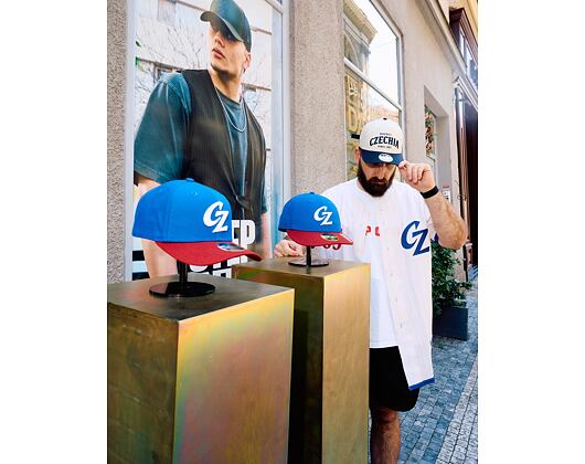 Kids Cap New Era - Team Core M-CROWN 9FORTY - Baseball Czechia - Navy / Red