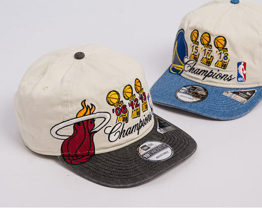 Cap New Era - NBA "Hardwood Classic Champions" 19TWENTY - Miami Heat - Chrome White / Team Color