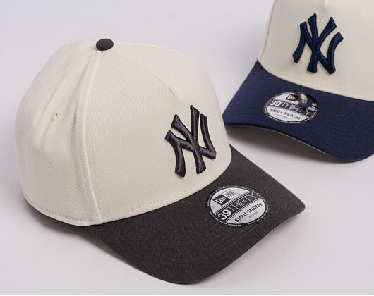Cap New Era - MLB "2 Tone" 39THIRTY - NY Yankees - Chrome White / Steel