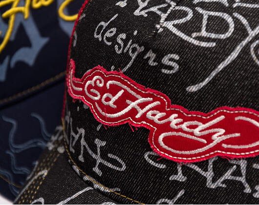 Cap Ed Hardy - Don Denim 5 Panel Trucker Cap