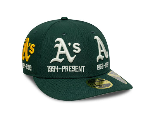 Cap New Era - MLB IMAGE DROP All-Over 59FIFTY Low Profile - Oakland Athletics - Green