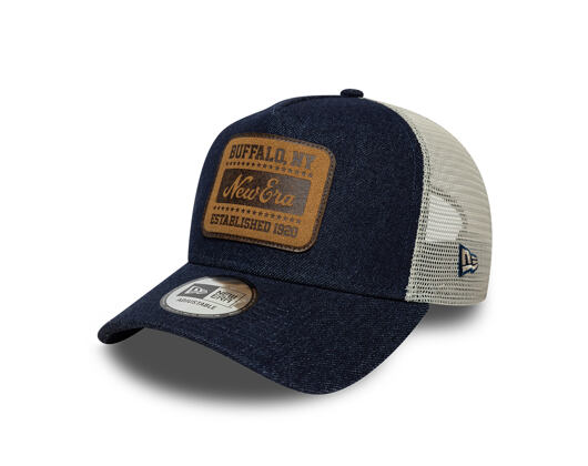 Cap New Era - Branded Patch Denim 9FORTY A-Frame Trucker - Royal