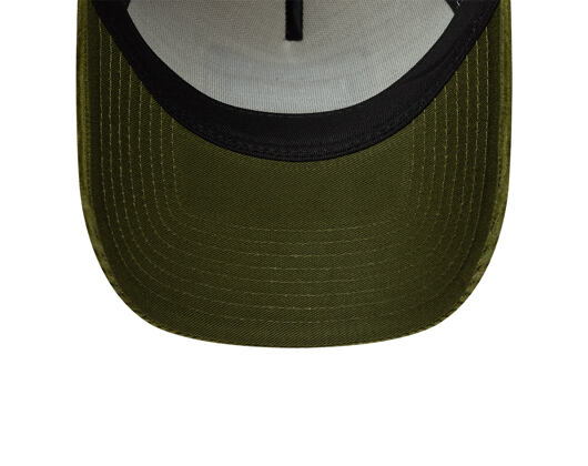 Cap New Era - Branded Patch Cord 9FORTY A-Frame Trucker - Cream / New Olive