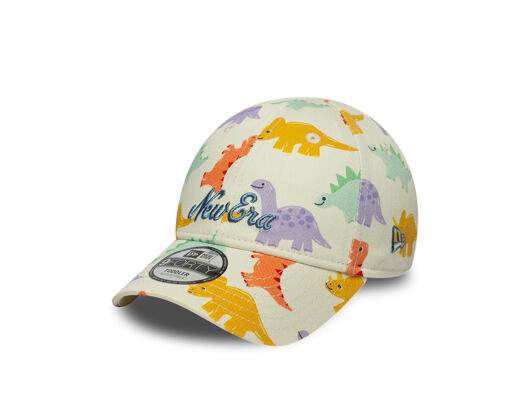 Kids Cap New Era - Branded All-Over Dino Print 9FORTY - Cream
