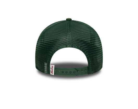 Kids Cap New Era - Branded Oval Patch 9FORTY A-Frame Trucker - Cilantro Green / Soft Grass