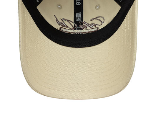 Womens Cap New Era - Branded Cafe Slogan 9TWENTY - Cream / Deep Auburn