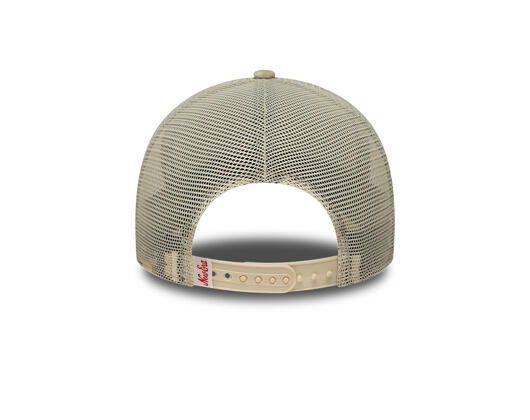 Womens Cap New Era - Branded Velour 9FORTY M-CROWN A-Frame Trucker - Cream