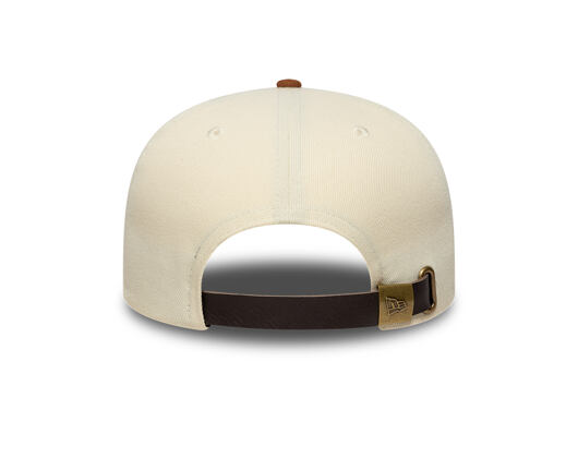 Cap New Era - Branded Suede Pre-Curved 9FIFTY Retro Crown - Cream / Deep Auburn