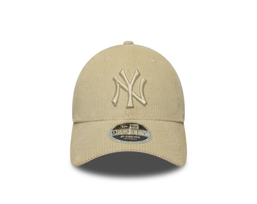 Cap New Era - MLB Cord 9FORTY M-CROWN - NY Yankees - Stone
