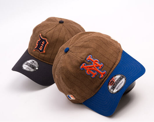 Cap New Era × Three Looms - Chestnut Pinstripe 9TWENTY A-Frame - NY Mets