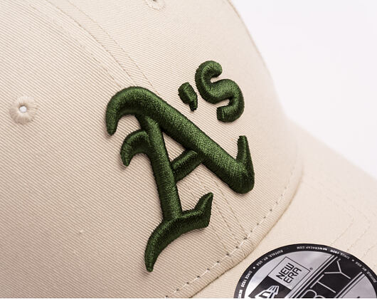 Cap New Era - MLB League Essential 9FORTY - Oakland Athletics - Stone / Dark Green