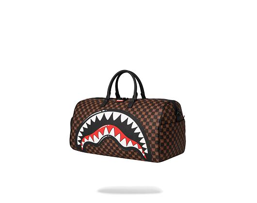 Bag Sprayground - Sharks In Paris Wtf Bubble Brown Check Duffle