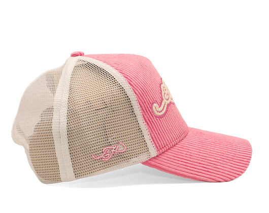 Cap Ed Hardy - Embroidery Applique Cord 5 Panel Trucker Cap - Hot Pink