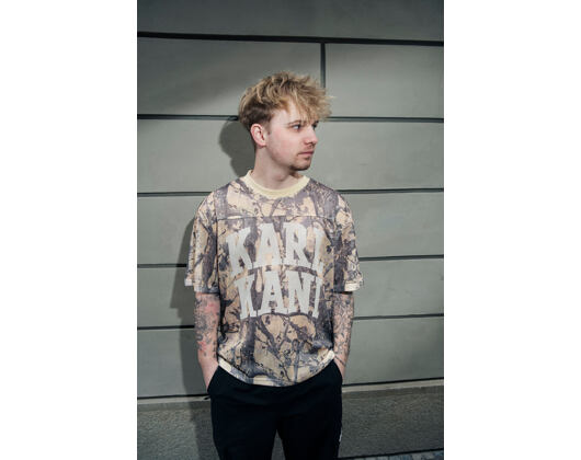 Jersey Karl Kani - Heritage Wood Camo Mesh Boxy Jersey