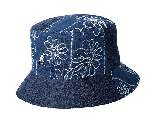 Bucket Hat Kangol - TRENDS PACK - Denim Mashup Bucket - Medium Blue Floral
