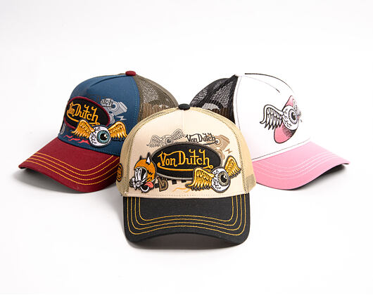 Cap Von Dutch - Trucker - Patch & Print - Black / White