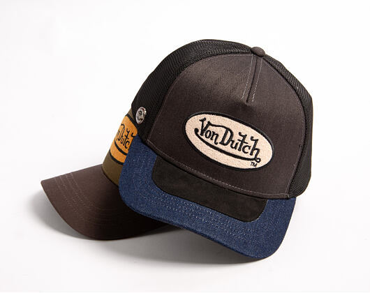 Cap Von Dutch - Denim Visor Patch Premium Trucker - Black / Navy