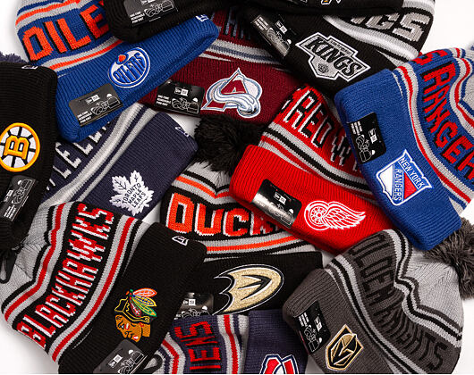 Beanie New Era - NHL Evergreen Wordmark Pom Medium Knit - Colorado Avalanche - Team Color