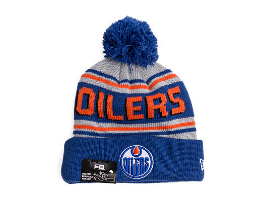 Beanie New Era - NHL Evergreen Wordmark Pom Medium Knit - Edmonton Oilers - Team Color