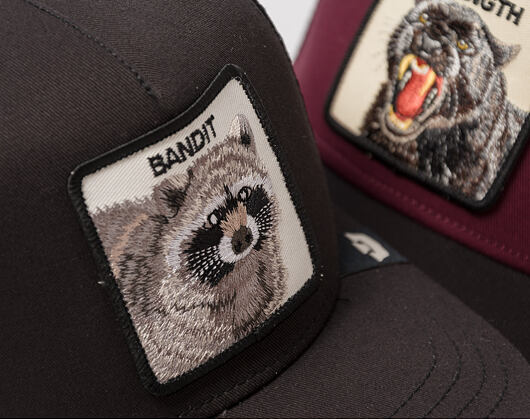 Kids Cap Goorin - Bandit (all Black) - Raccoon - Black