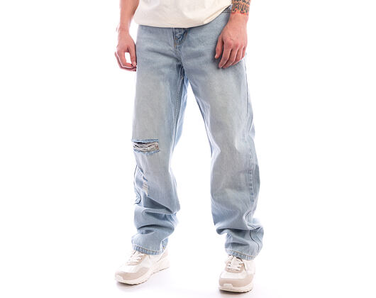 Pants Karl Kani - OG Distressed Straight Leg Jeans - Blue
