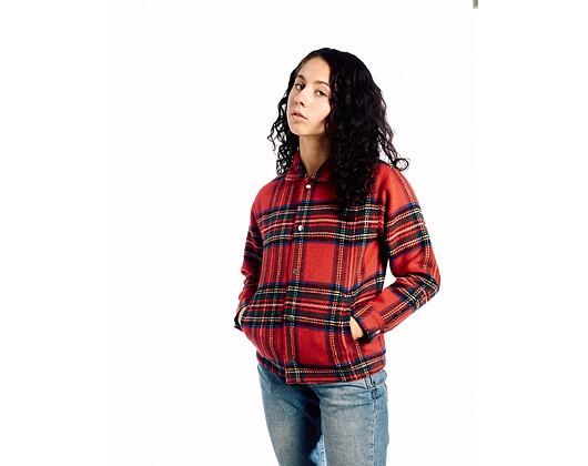 Shirt Champion - Red/checkered Coach Jacket