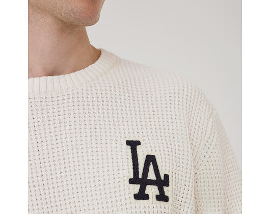 Sweatshirt New Era - MLB Waffle Knit Crew - LA Dodgers - Off White