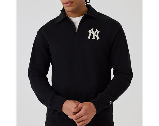 Sweatshirt New Era - MLB Quarter Zip - NY Yankees - Black