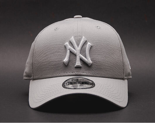 New Era 9FORTY MLB League Basic New York Yankees Strapback Grey / White Cap