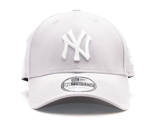 New Era League Basic New York Yankees Grey/White 39THIRTY Stretchfit Cap