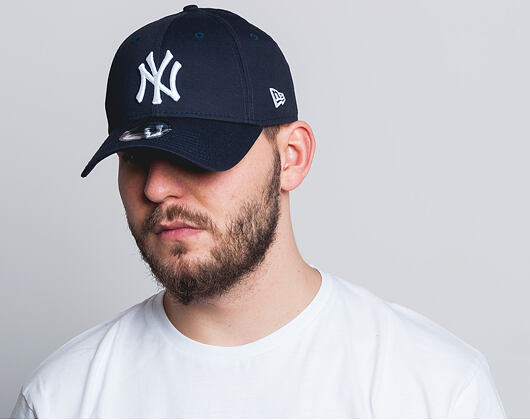 New Era 9FORTY MLB League Basic New York Yankees Strapback Navy / White Cap