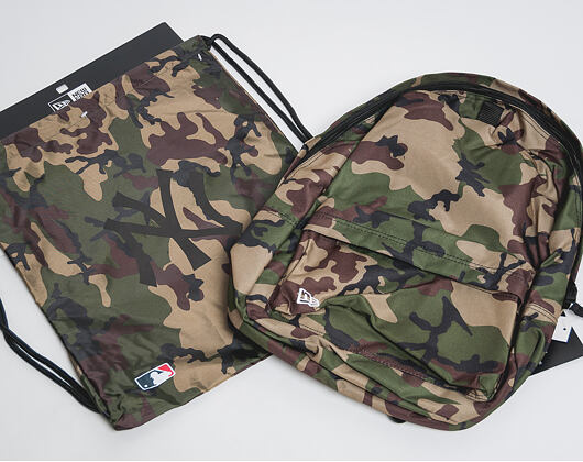 New Era Gym Sack New York Yankees Woodland Camo Backpack